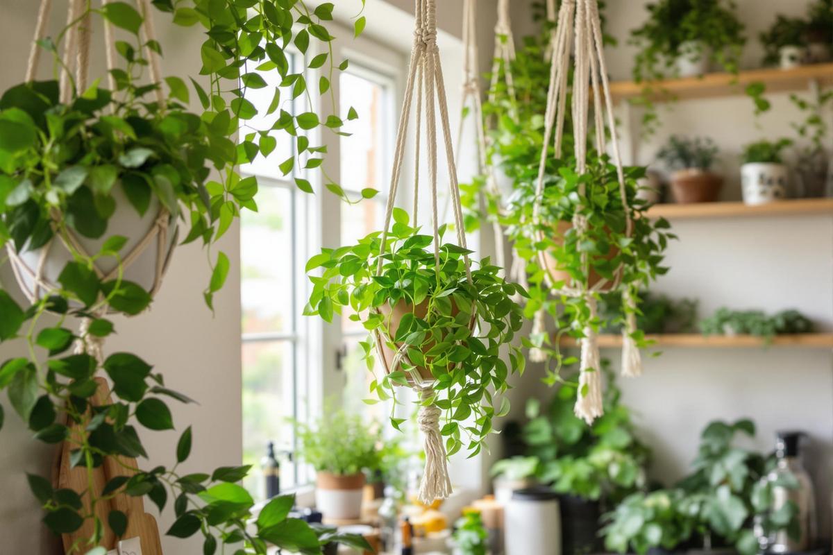 Idées de plantes suspendues pour intérieur et cuisine.jpg